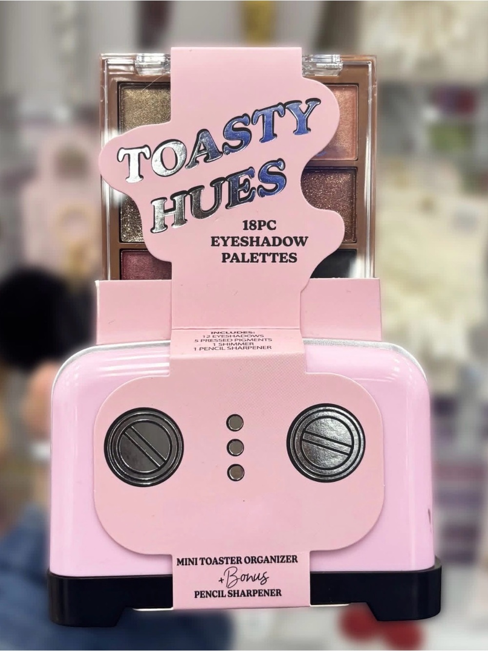 Jasmine La Belle Toasty Hues 18PC Eyeshadow Palette Mini Toaster Organizer